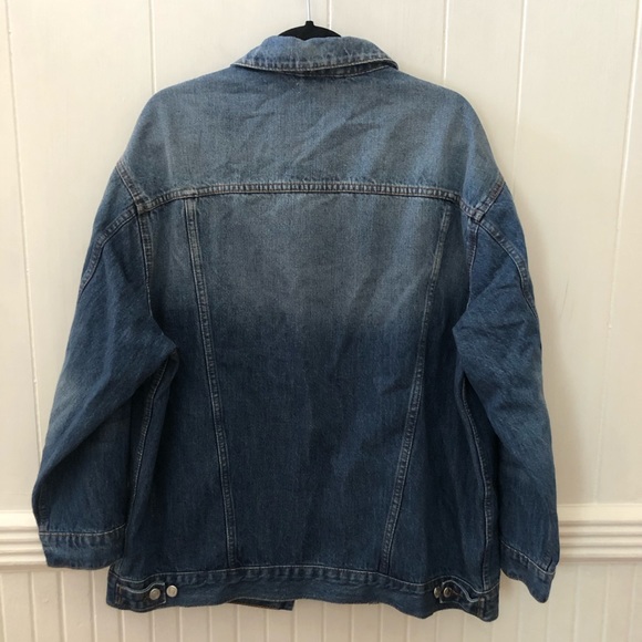 Top Shop Oversized Denim “Dad” Jacket - Picture 6 of 9